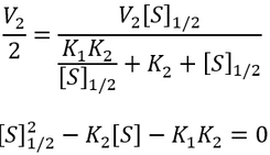Es inactive half maximum velocity