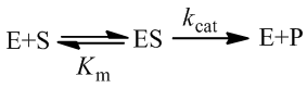 Michaelis menten kinetic scheme