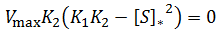 Optimum substrate concentration calculation