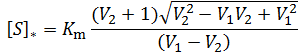 Optimum substrate concentration substrate inhibition without cooperativity