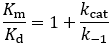 Relationship between Km and Kd