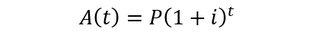 Accumulation function annual compounding