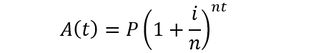 Accumulation function periodic compounding