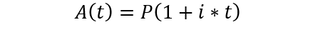 Accumulation function simple interest