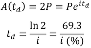 Rule of 69 3 continuous compounding